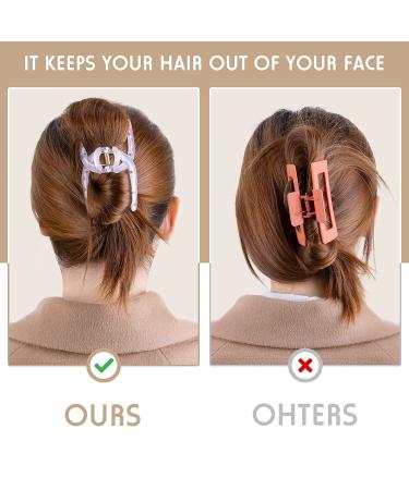 OKBA Large Hair Clips for Women - Matte Hair Claw Clips - Nonslip Strong Hold Jaw Clip - Fashion Hair Styling Accessories - 8 Count (Pack of 1) - Buy Online on GoSupps.com