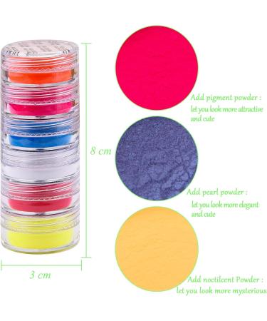 Duufin 54 Colors Nail Pigment Powder - Glitter Nail Powder for DIY Nail Art Decoration - Buy Online on GoSupps.com