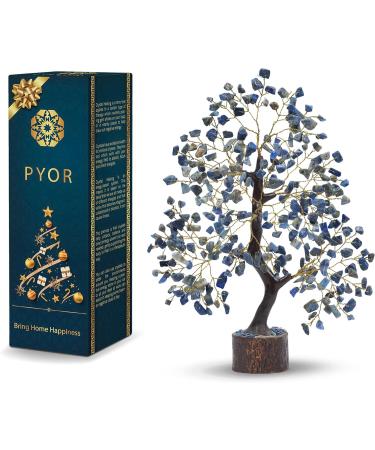 PYOR Lapis Lazuli Tree: Spiritual Decor Money tree for Good Luck - Gemstone Healing Stone Feng Shui Decor for Home | Wiccan Lapis-gw - Buy Online on GoSupps.com