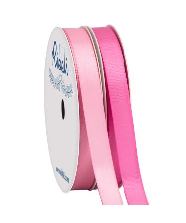 Ribbli 2 Rolls Satin Pink & Hot Pink Craft Ribbon Total 20 Yards (Satin Pink 3/8-Inch x 10-Yard Satin Hot Pink 3/8-Inch x 10-Yard) Pink & Hot Pink 3/8 x 2Rolls - Buy Online on GoSupps.com