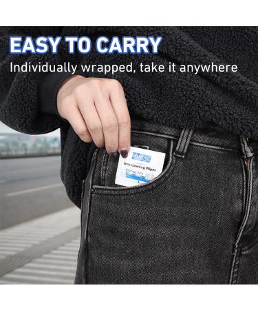 180 Individually Wrapped Lens Cleaning Wipes - Safe & Quick-Drying Glasses and Screen Cleaner - Buy Online on GoSupps.com