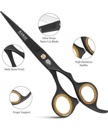 Ramaz Professional Hair Cutting Scissors Set - Extra Sharp 6.5 Stainless Steel Shears with Comb & Clips for Perfect Haircuts - Ideal for Men & Women - Buy Online on GoSupps.com