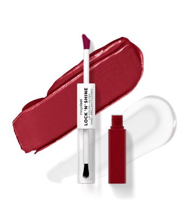 Wet 'n' Wild Megalast Lock n' Shine Dual-Ended Lip Color and Clear Gloss Vitamin E and Jojoba Oil Enriched Formula Big Pout Energy Shade