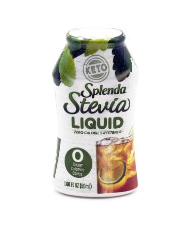SPLENDA STEVIA LIQUID, Zero Calorie Sweetener Drops, 1.68 Ounce Bottle (Pack of 1), 1.68 Fl Oz (Pack of 1) Stevia 1.68 Fl Oz (Pack of 1)