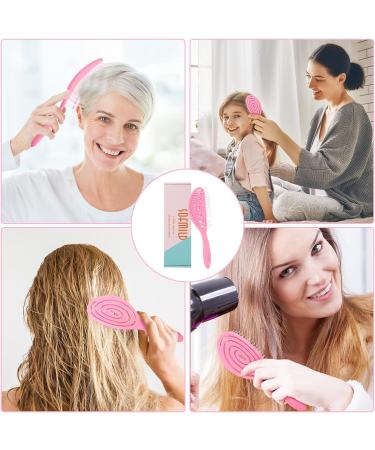 2 Pcs Bio-Friendly Detangling Brush Set for All Hair Types - Men, Women, Kids | Gentle Detangler for Wet & Dry Hair, Curly, Straight, Natural Hair - Glide Through Tangles with Ease - Buy Online on GoSupps.com