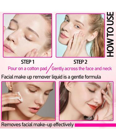 Buy Hydrating Facial Makeup Remover Kit - Gentle Oil-Free Cleaner for Normal to Sensitive Skin | Includes Cotton Pads | Premium Makeup Removal Set for Women - Ships Internationally - Buy Online on GoSupps.com