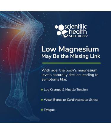 Scientific Health Solutions Magnesium Glycinate 150 mg High Absorption Magnesium for Heart Bone & Muscle Health Supports Leg Cramps & Cardiovascular Function Gentle on Stomach (3-Pack) - Buy Online on GoSupps.com