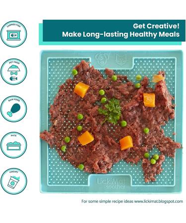 Lickimat Classic Cat Slow Feeder | Green Soother | Anxiety Reducer for Cats | Perfect for Treats & Peanut Butter | Fun Alternative to Slow Feed Bowls - Buy Online on GoSupps.com