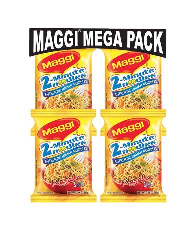 Maggi India, 2 Minutes Noodles Masala Spicy Festive Pack, Authentic Indian Noodles (70g/12 pack)
