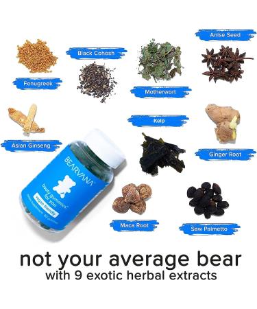 BEARVANA Booty Enhancing Gummy Supplement - Berry Flavored Multivitamins for Curvy Shape - 60 Gummies - Buy Online on GoSupps.com