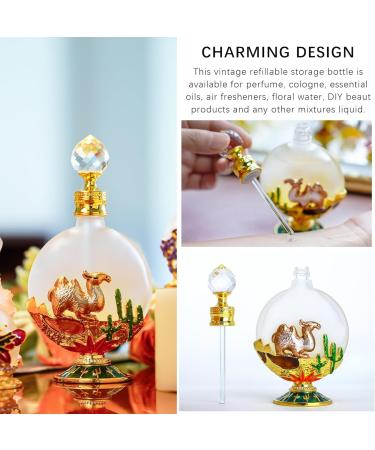YU FENG 30ml Antique Glass Perfume Bottle Empty Vintage Camel Decorative Perfume Bottle Refillable Perfume Bottle Dropper Bottle for Women Girl Gift Brown - Buy Online on GoSupps.com