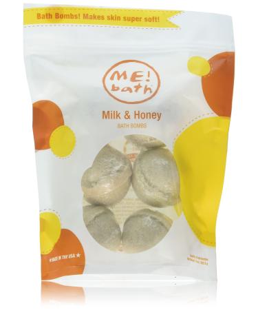 ME! Bath Handmade Mini Bath Bombs Milk & Honey Pack of 3