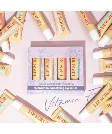 Exfoliant pour les l vres exfoliant pour les l vres | Exfoliant hydratant pour les l vres | Lot de 4 kits de gommage l vres produits de soin des l vres cr me hydratante pour les l vres - Buy Online on GoSupps.com