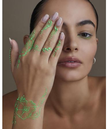 Green Neon Henna Single Cone