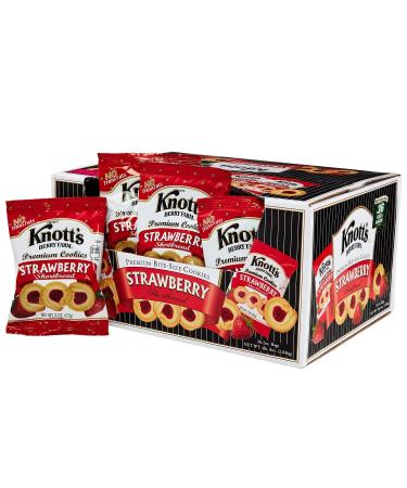 Knotts Berry Farm Strawberry Shortbread Cookies 36 - 2 Oz Bags 2 Ounce (Pack of 36)