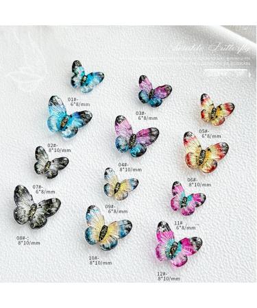 Butterfly Rhinestones Resin Stones Flat Back Rhinestones Diamonds For Supplies Jewelry Blue Big - Buy Online on GoSupps.com