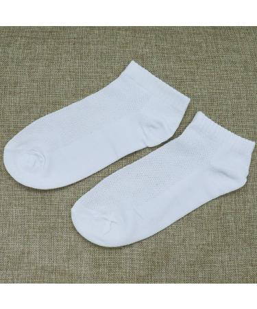 Buorsa 10 Pairs White Disposable Socks - Portable Stretchy Socks for Sports & Travel - Buy Online on GoSupps.com