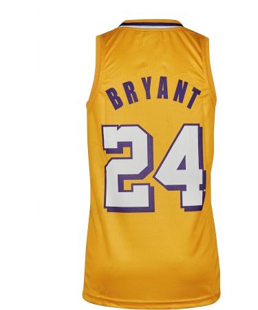 Amdrabola Lakers Kobe Bryant Kids Basketball Jersey Kit - Black & Yellow Includes Shorts (Ages 4-13) - Buy Online on GoSupps.com