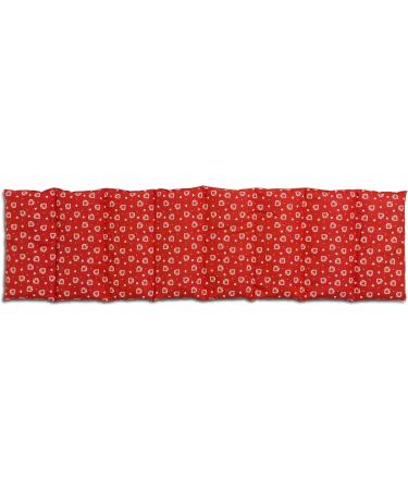 Buy Large 75x20cm 8-Chamber Heat Cushion Grain Pillow - Wheat & Hearts-Red | International Shipping Available - Buy Online on GoSupps.com