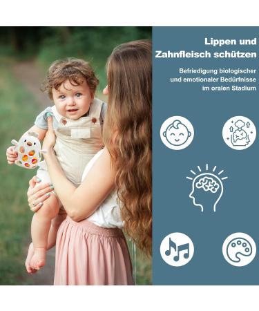 Farout Silicone Baby Bassinet Chicken BPA-Free Bite Ring | Cooling Tooth Aid & Montessori Rattle for Sensory Development | Baby Chewing Toy - Blue - Buy Online on GoSupps.com