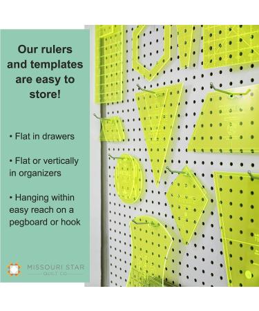 Acrylic Quilting Template Set of 4 | Wedge, Triangle & Wing | For 10 and 5 Precut Squares| Essential Quilt Supplies for Cutting Patterns | For Layer Cakes and Charm Packs - Buy Online on GoSupps.com