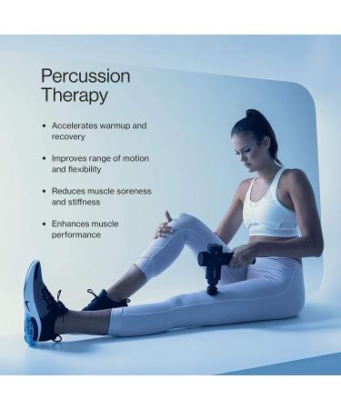 Hypervolt Plus Handheld Percussion Massage Gun with Quiet Glide Technology - 3 Speeds, 5 Interchangeable Heads | Relieve Sore Muscles and Stiffness | Bluetooth Enabled - Buy Online on GoSupps.com