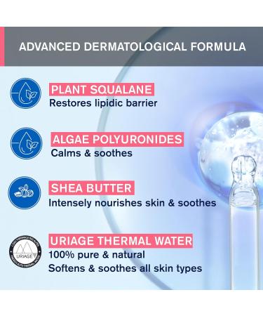 Uriage Tol derm Rich Face Soothing Cream for Intolerant Sensitive & Dry Skin 40ml - Soothes & Nourishes - Minimalist Formula for High-tolerance - No Preservatives & Fragrance Free - Buy Online on GoSupps.com