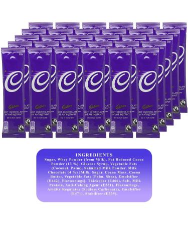Cadbury Instant Hot Chocolate Sachets 28 g (Pack of 50) - Buy Online on GoSupps.com