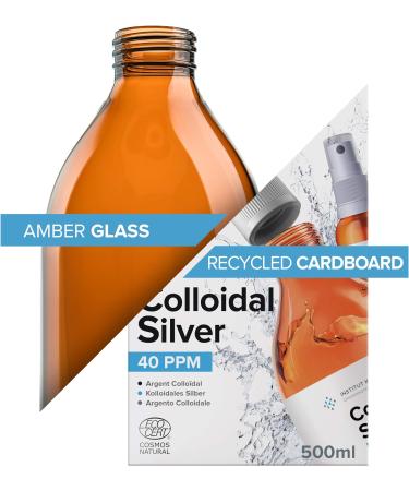 Premium Colloidal Silver 40ppm 300mL + Free Spray Bottle & Ebook - Laboratory Certified Liquid Silver 330ml - Buy Online on GoSupps.com
