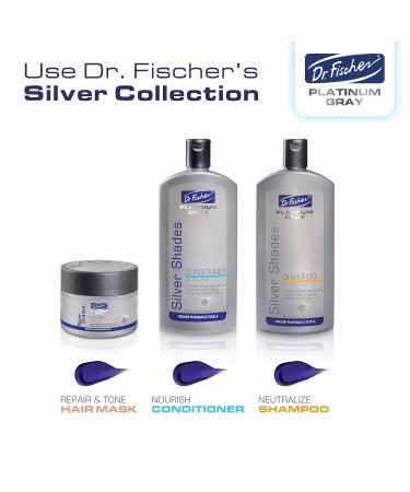 Dr. Fischer Purple Hair Mask for Silver, Blonde, Bleached & Color Treated Hair - Brassiness Toner (10.14 oz) - Buy Online on GoSupps.com