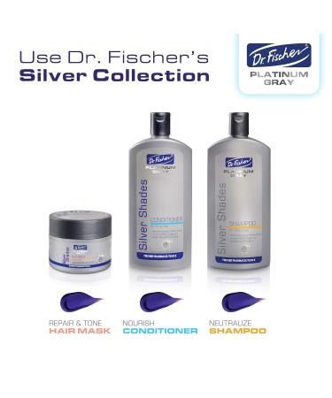 Dr. Fischer Purple Conditioner for Platinum Silver Gray & Color Treated Hair - Remove Brassy Tones - 13.5 fl. oz - Buy Online on GoSupps.com