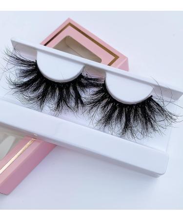 2Pair 28-30mm Long Mink Fur Handmade False Eyelashes - Fashion Fluffy Mink Lashes - Buy Online on GoSupps.com