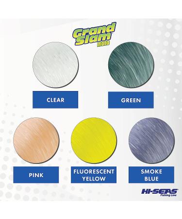 HI-SEAS Grand Slam Monofilament Fishing Line 25lb Test 0.50mm 2140yd - Strong & Abrasion Resistant in Clear Pink Green Smoke Blue Yellow - Ideal for Freshwater & Saltwater Fishing - Buy Online on GoSupps.com