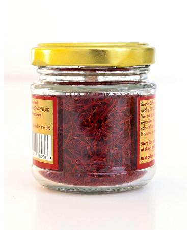 Scarlet Saffron Natural Red Saffron Threads - 15g Authentic Cooking Ingredient for Soups, Curry, Paella, Risotto & Beverages - Buy Online on GoSupps.com