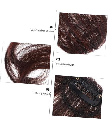 NUSITOU Piece Air Fringe Bangs Wispy Fringe Bangs Clip on Bangs Brown Clip in Hair Extensions Real Human Hair Wispy Bangs Wig Bangs Hair Clip Ponytail Miss Artificial Hair Accessories 18.00X6.50X0.50CM Brown - Buy Online on GoSupps.com
