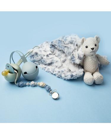 Bebe N Belle Baby Silicone Pacifier Holder - BPA Free, Elegant Charcoal Design | Stroller & Diaper Bag Attachment Case - Buy Online on GoSupps.com