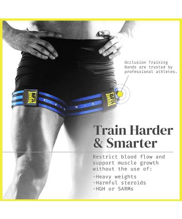 BFR Bands Pro Bundle 4pk for Arms, Legs, Glutes - Gain Muscle with Occlusion Training - Quick-Release Elastic Straps - Blood Flow Restriction Bands - Buy Online on GoSupps.com