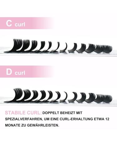 Buy Single Volume Eyelash Extensions D Curl 8mm-15mm | Individual Eyelashes D-0.07 for Stunning Looks - Buy Online on GoSupps.com