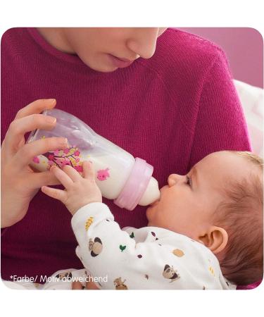 MAM Feel Good Glass Bottle 260ml - Girl Pink | Eco-Friendly Baby Bottle - Buy Online on GoSupps.com