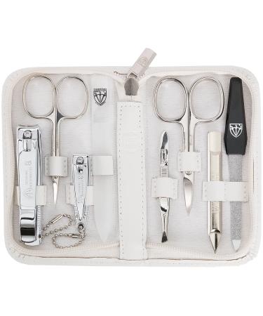3 Swords Germany - manicure pedicure set kit - genuine leather white
