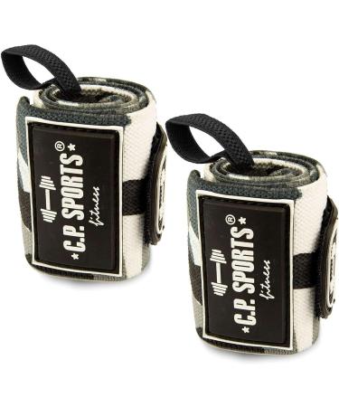 C.P.Sports Strongman Wrist Bandages | Fitness & Boxing Wrist Wraps for Support | Camouflage & White Options Available - Worldwide Shipping - Buy Online on GoSupps.com