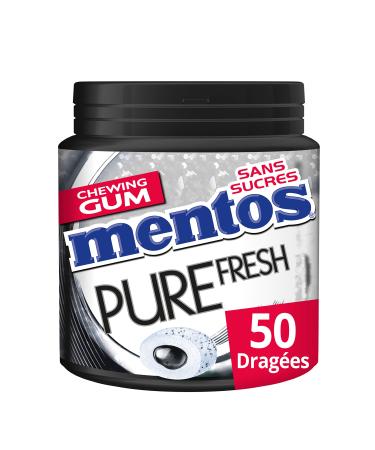 Mentos Chewing-Gum Mentos Pure Fresh Menthe R glisse- Chewing-Gum Sans Sucres 50 Drag es 100g