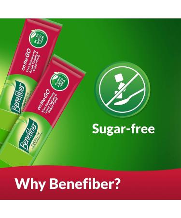 Benefiber On the Go Prebiotic Fiber Supplement Powder - Kiwi Strawberry Flavor, 24 Stick Packs - Daily Digestive Health Support - Buy Online on GoSupps.com