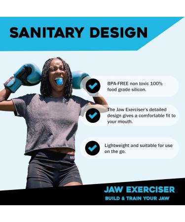 LOCK N Stock Jaw Trainer - 3-Piece Training Device with 3 Resistance Levels 12 Biting Strips & 3 Necklaces | Build & Chisel Your Jawbone | International Shipping Available - Buy Online on GoSupps.com