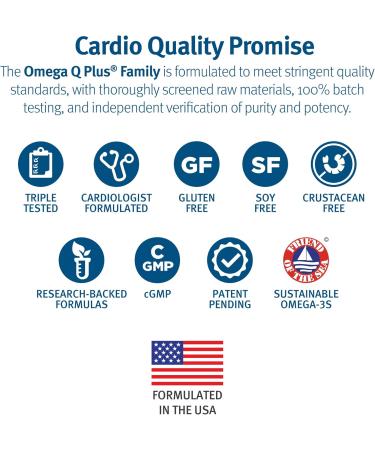 Dr. Sinatra Omega Q Plus Omega-3 and CoQ10 Supplement Delivers Everyday Heart Health Support with 50 mg of CoQ10 and Provides Antioxidant Power (60 softgels) 60 Count (Pack of 1) - Buy Online on GoSupps.com