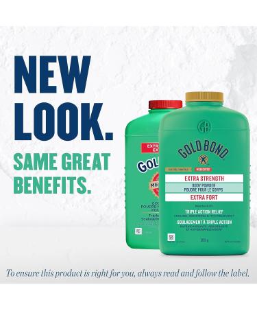 Gold Bond Extra Strength Medicated Body Powder 283g Bottle Cornstarch-Based Moisture Absorbing Odour Control Cooling Powder Offers Temporary Pain and Itch Relief of Minor Skin Irritations SUBSTANCE - Buy Online on GoSupps.com