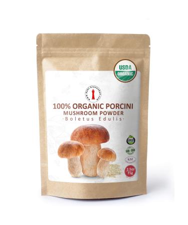 Organic Dried Porcini Mushroom Powder - 2.5 oz USDA Certified - Kosher - Vegan - Vegetarian - Non-GMO - Gluten Free - 2.5 oz