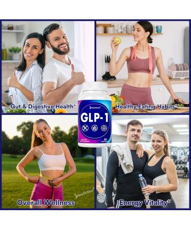 GLP-1 Supplement for Women & Men GLP 1 Naturally 16X Scientific Formula GLP-1 with Probiotic Hops Green Tea GLP1 for Gut Digestive & Overall Health* - 60 Capsules - Buy Online on GoSupps.com