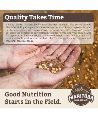 Smooth Whole Milled Flaxseed by Manitoba Milling Co. | 454g Bag of Ground Flaxseed Fiber with Protein Omega 3 | Gluten Free Non-GMO Gourmet Milled Flaxseed for Muffins Yogurt Smoothie 454 g (Pack of 1) - Buy Online on GoSupps.com