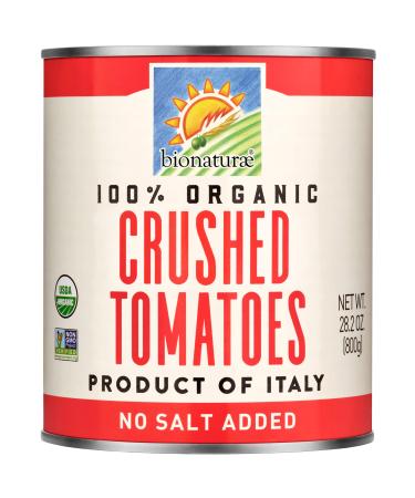 Bionaturae Crushed Tomatoes | Organic Crushed Tomatoes | Keto Friendly | Non-GMO | USDA Certified Organic | No Added Sugar | No Added Salt | Made in Italy | 28.2 oz